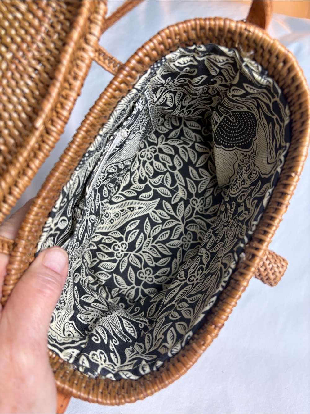 Folk Fortune x Madewell Hand Woven Rattan Bali Bag - EUC - Picture 7 of 12
